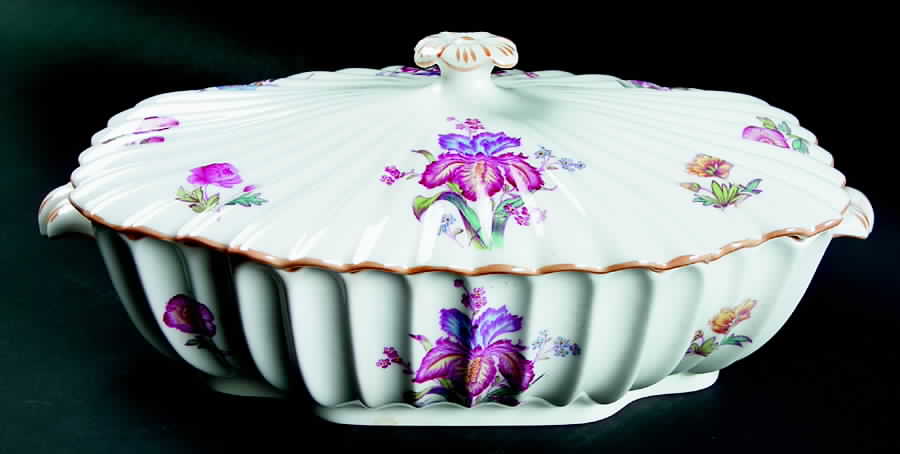 Iris Oval Covered Vegetable by Spode-1