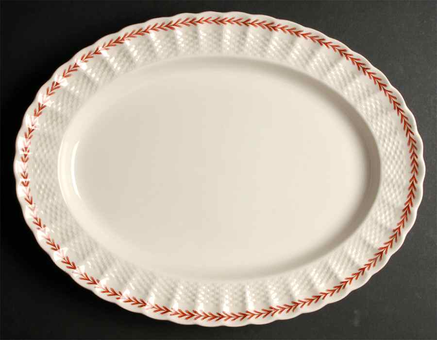 Ivanhoe Rust 14" Oval Serving Platter by Spode-1