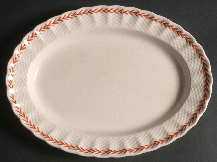 Ivanhoe Rust 11" Oval Serving Platter by Spode-1