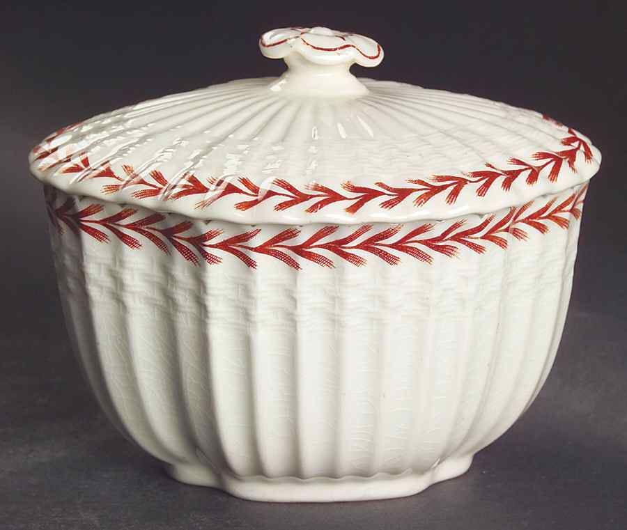 Ivanhoe Rust Sugar Bowl & Lid by Spode-1