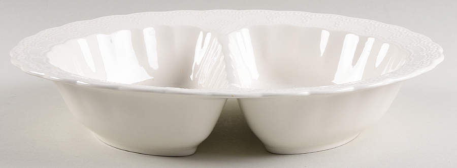 Jewel 11" Oval Divided Vegetable Bowl by Spode-1