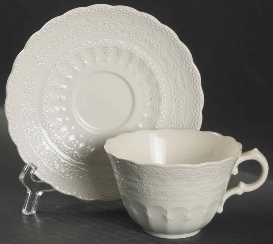 Jewel Flat Demitasse Cup & Saucer Set by Spode-1