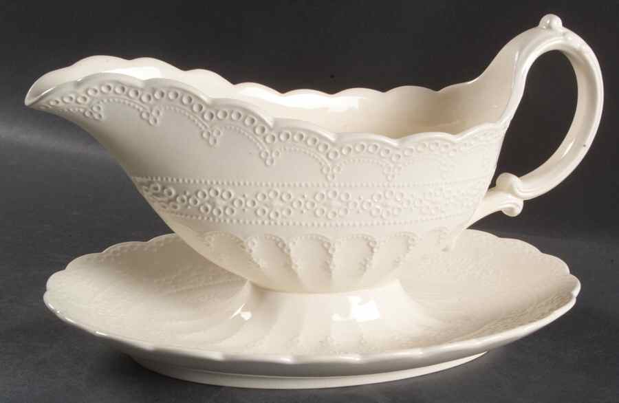 Jewel Gravy Boat with Attached Underplate by Spode-1
