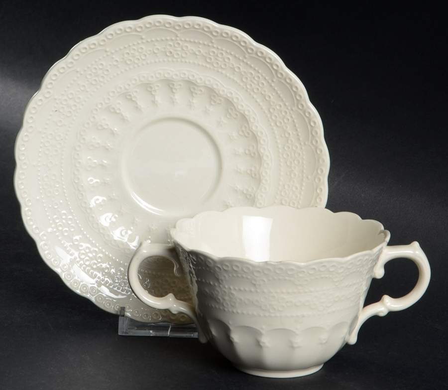 Jewel Flat Bouillon Cup & Saucer by Spode-1