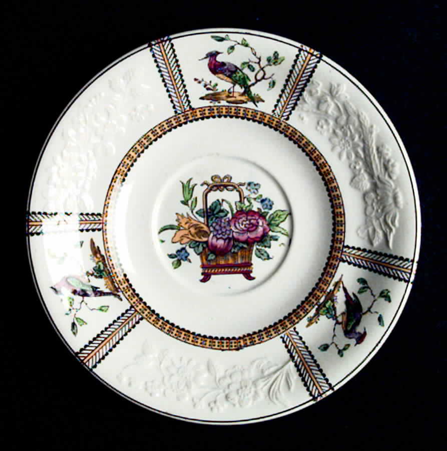 June (Basket Center) Saucer by Spode-1