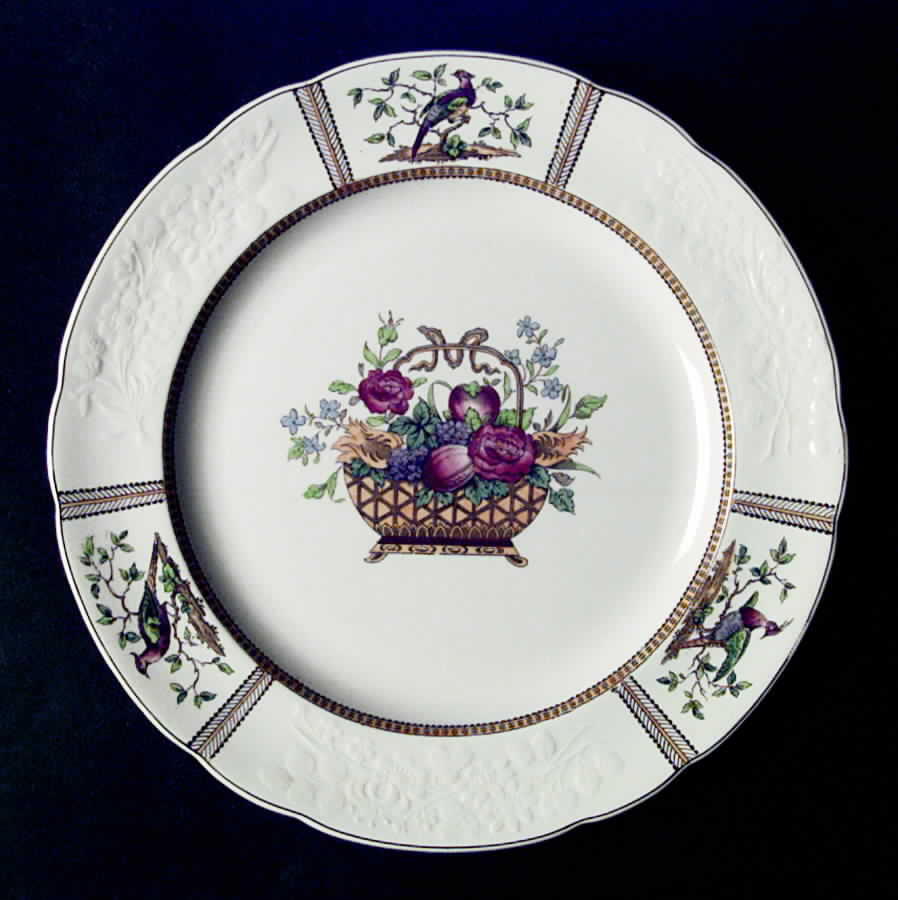 June (Basket Center) Dinner Plate by Spode-1