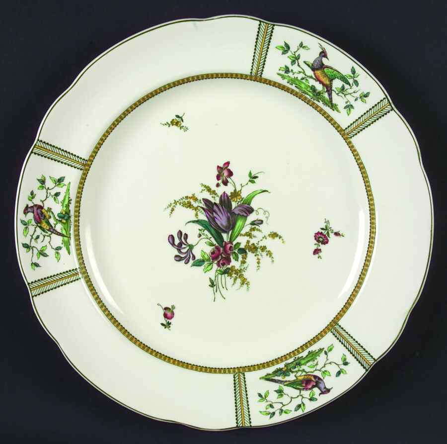 June (Green & Yellow, Not Embossed) Dinner Plate by Spode-1