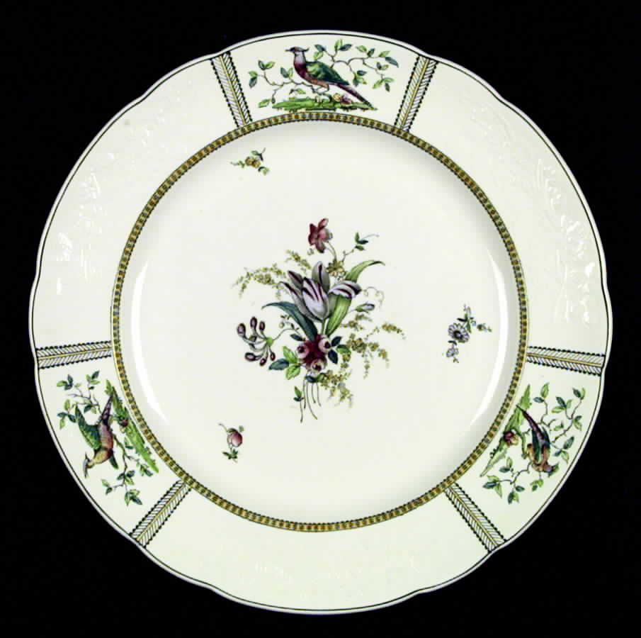 June (Green & Yellow, Embossed) Dinner Plate by Spode-1