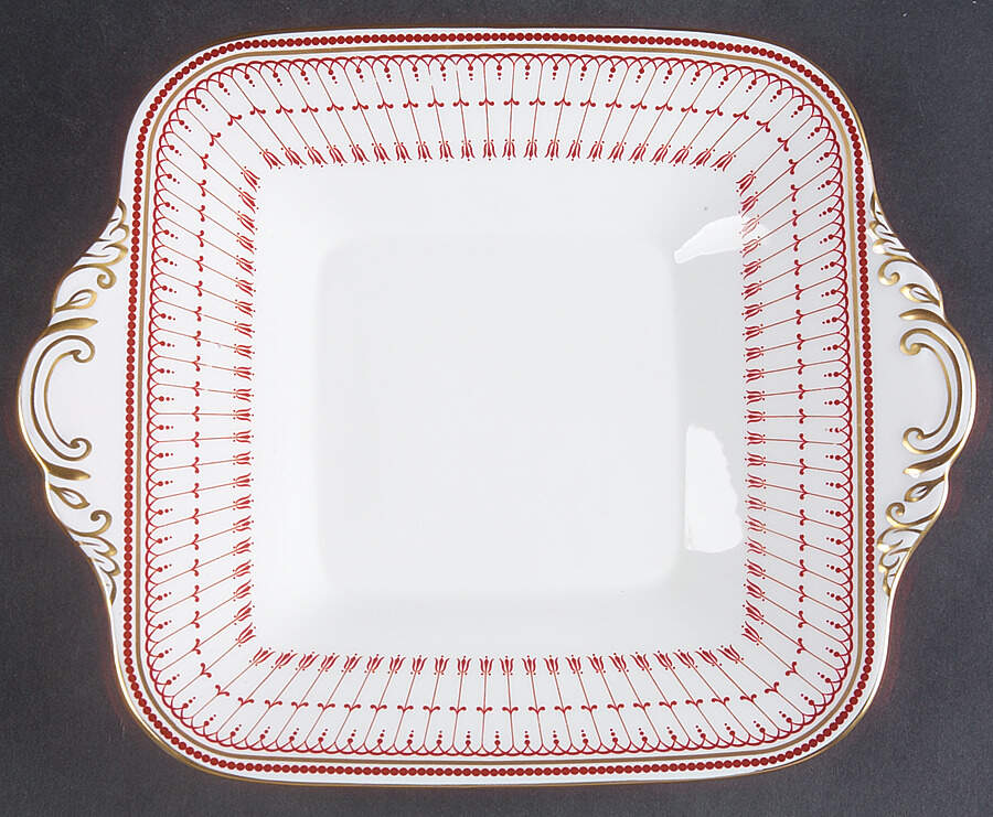 Kensington Square Handled Cake Plate by Spode-1