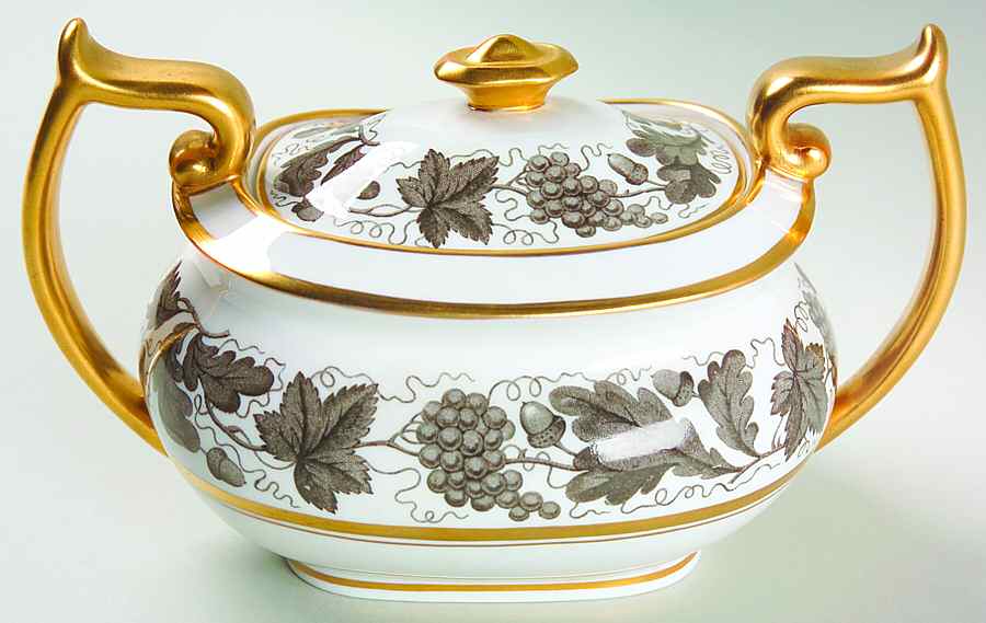 Kent Grey Sugar Bowl & Lid by Tiffany-1