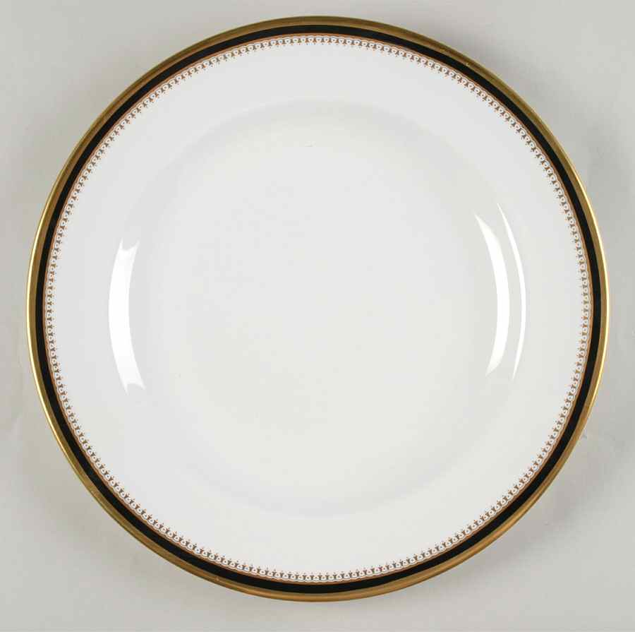 Knightsbridge Black 12" Chop Plate (Round Platter) by Spode-1