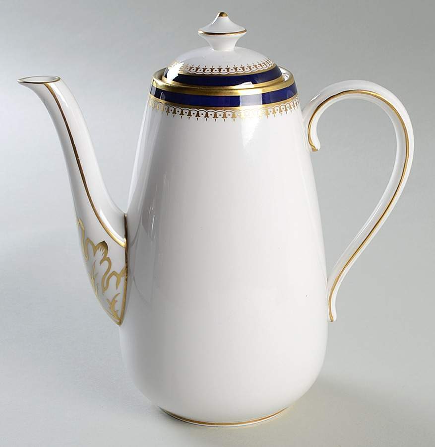 Knightsbridge Cobalt Blue Small Coffee Pot & Lid by Spode-1