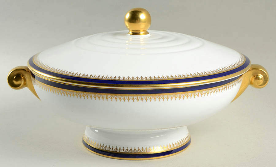 Knightsbridge Cobalt Blue Round Covered Vegetable by Spode-1