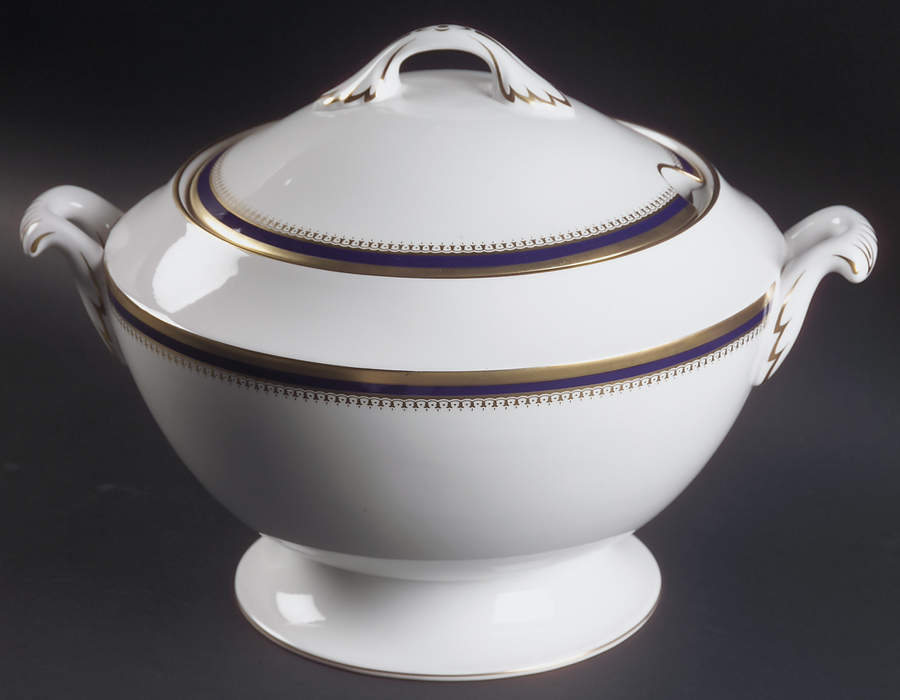 Knightsbridge Cobalt Blue Tureen &  Lid by Spode-1