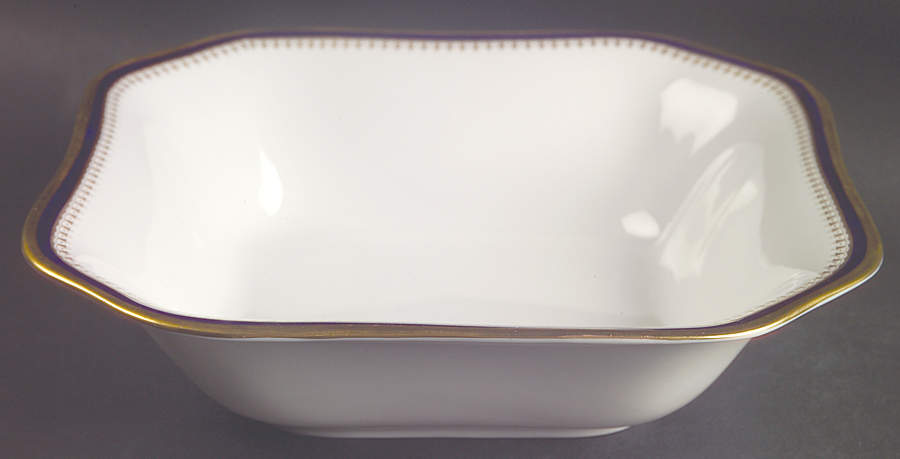 Knightsbridge Cobalt Blue 9" Square Vegetable Bowl by Spode-1
