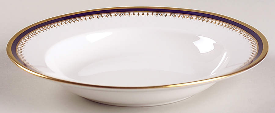 Knightsbridge Cobalt Blue Rim Soup Bowl by Spode-1