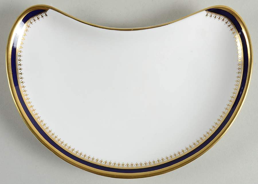 Knightsbridge Cobalt Blue Crescent Salad Plate by Spode-1