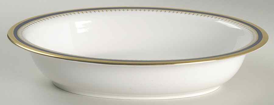 Knightsbridge Cobalt Blue 9" Oval Vegetable Bowl by Spode-1