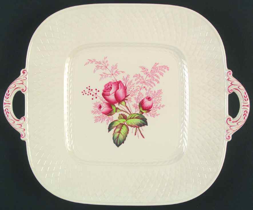 Lady Anne Square Cake Plate by Spode-1