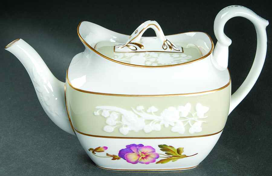 Lady Blessington Stone Small Teapot & Lid by Spode-1
