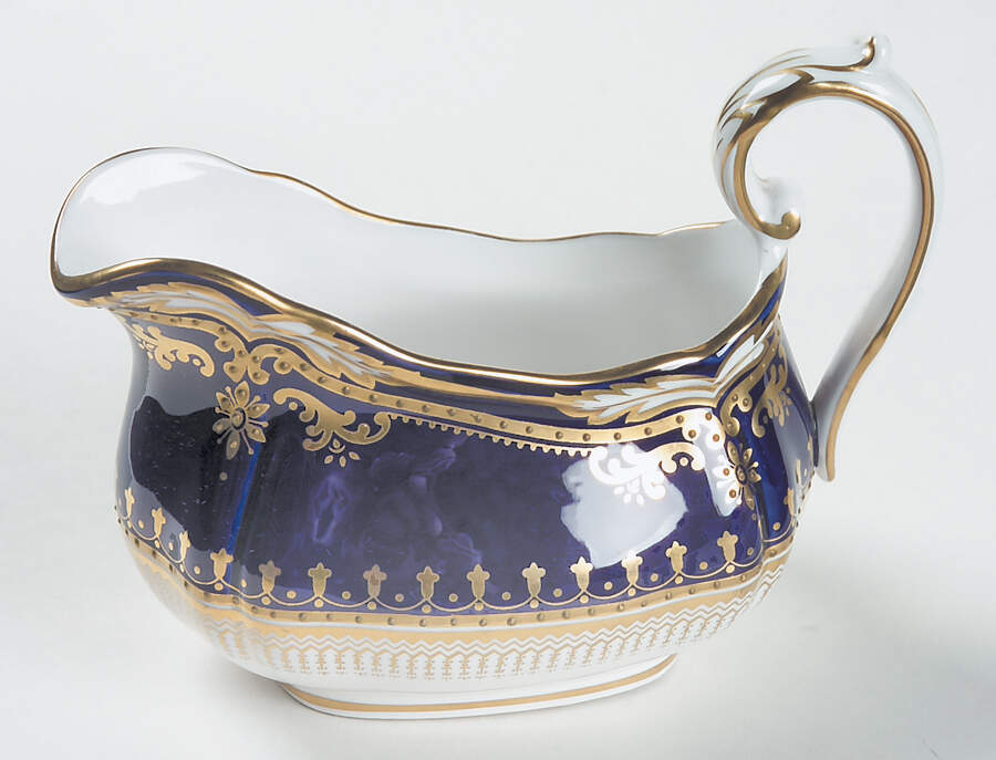 Lancaster Cobalt (White Body) Creamer by Spode-1
