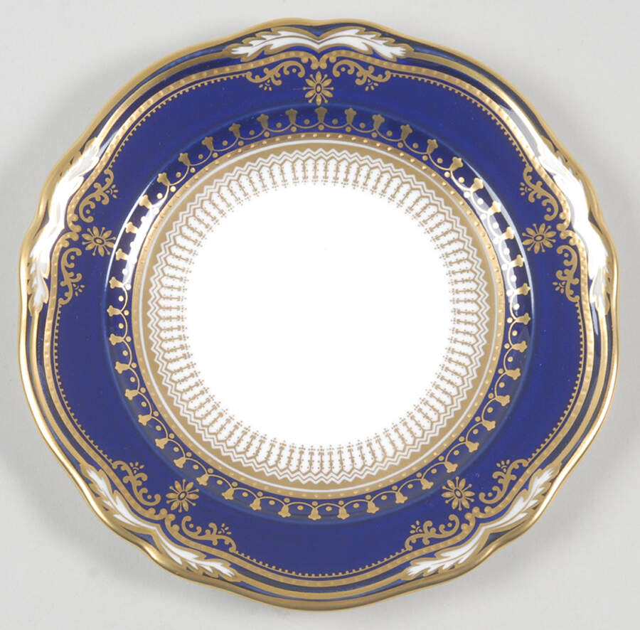 Lancaster Cobalt (White Body) Bread & Butter Plate by Spode-1