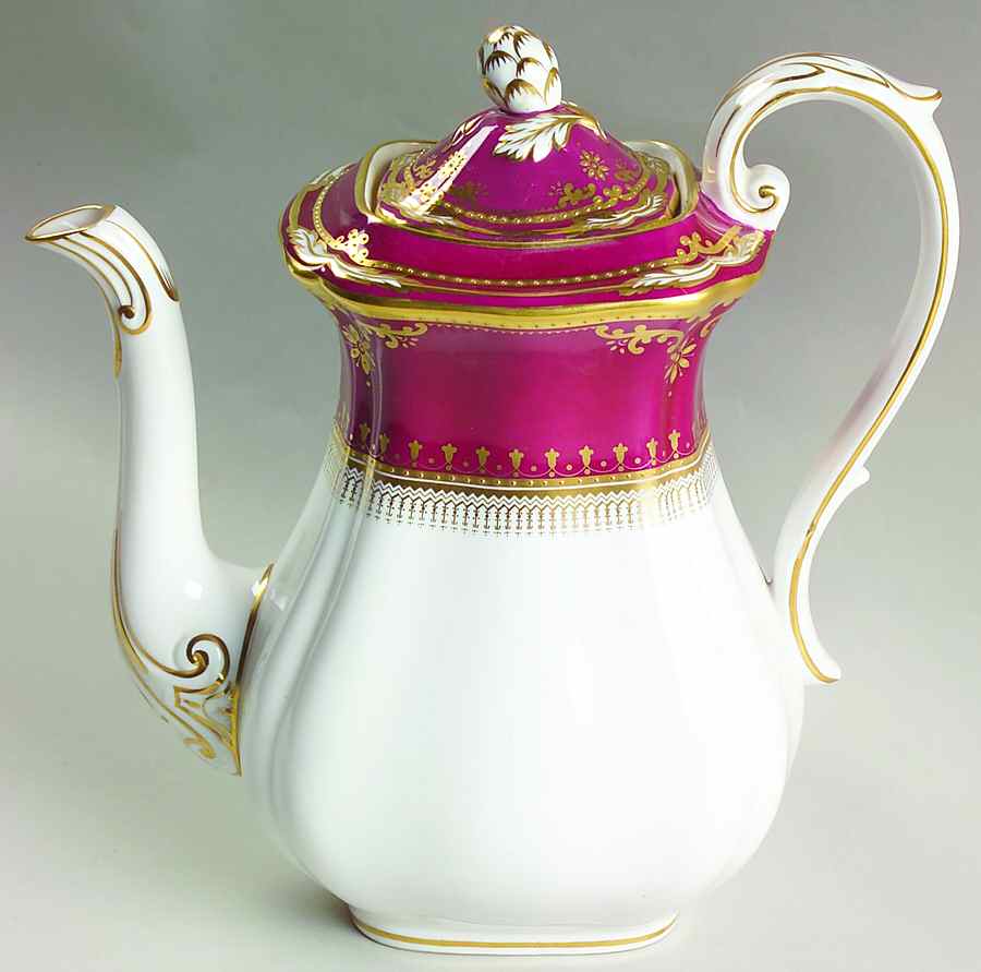 Lancaster Crimson Coffee Pot & Lid by Spode-1