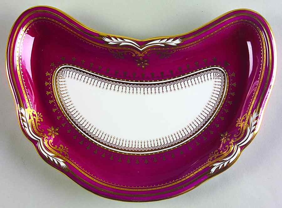 Lancaster Crimson Crescent Salad Plate by Spode-1