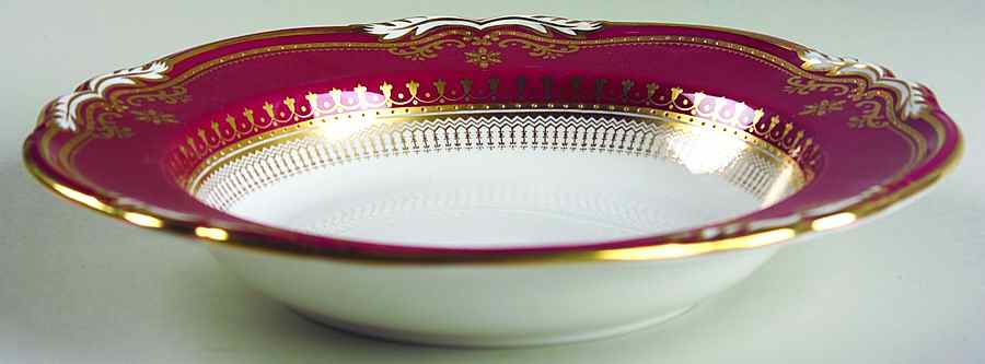 Lancaster Crimson Rim Soup Bowl by Spode-1
