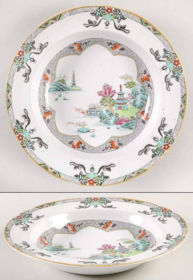 Landscape Rim Soup Bowl by Spode-1