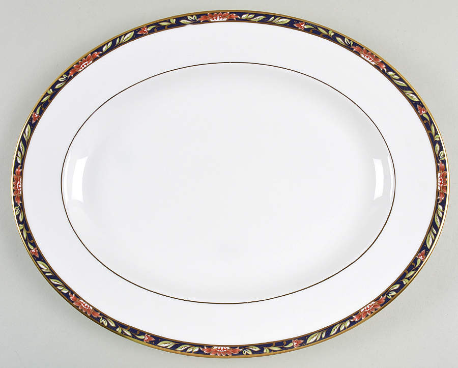 Lauriston 14" Oval Serving Platter by Spode-1