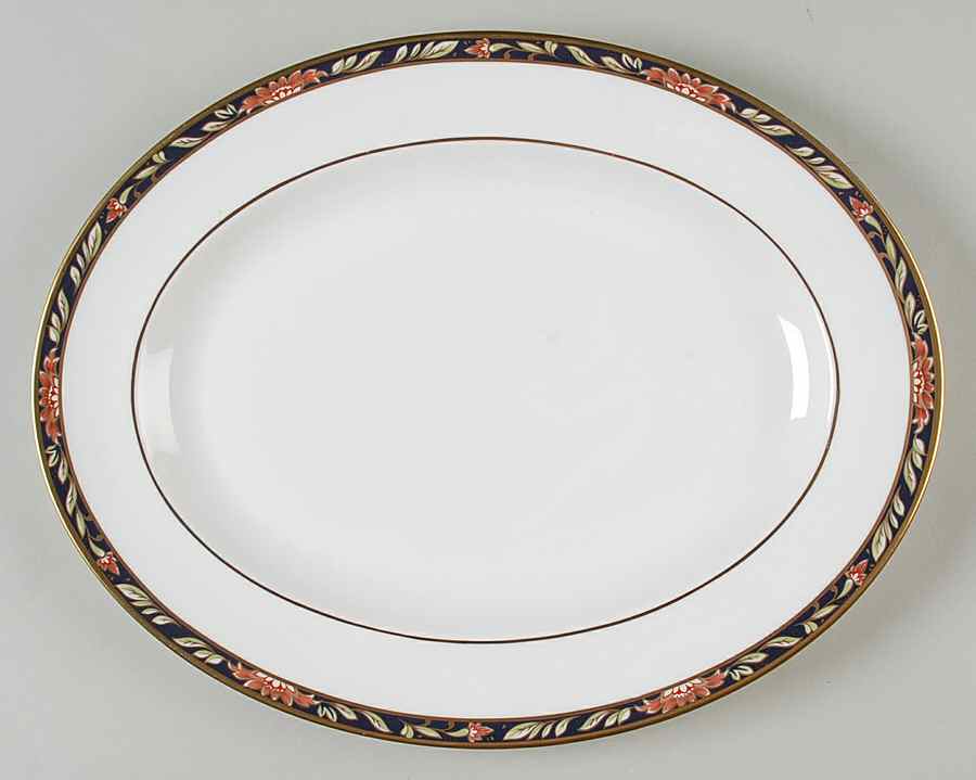 Lauriston 13" Oval Serving Platter by Spode-1