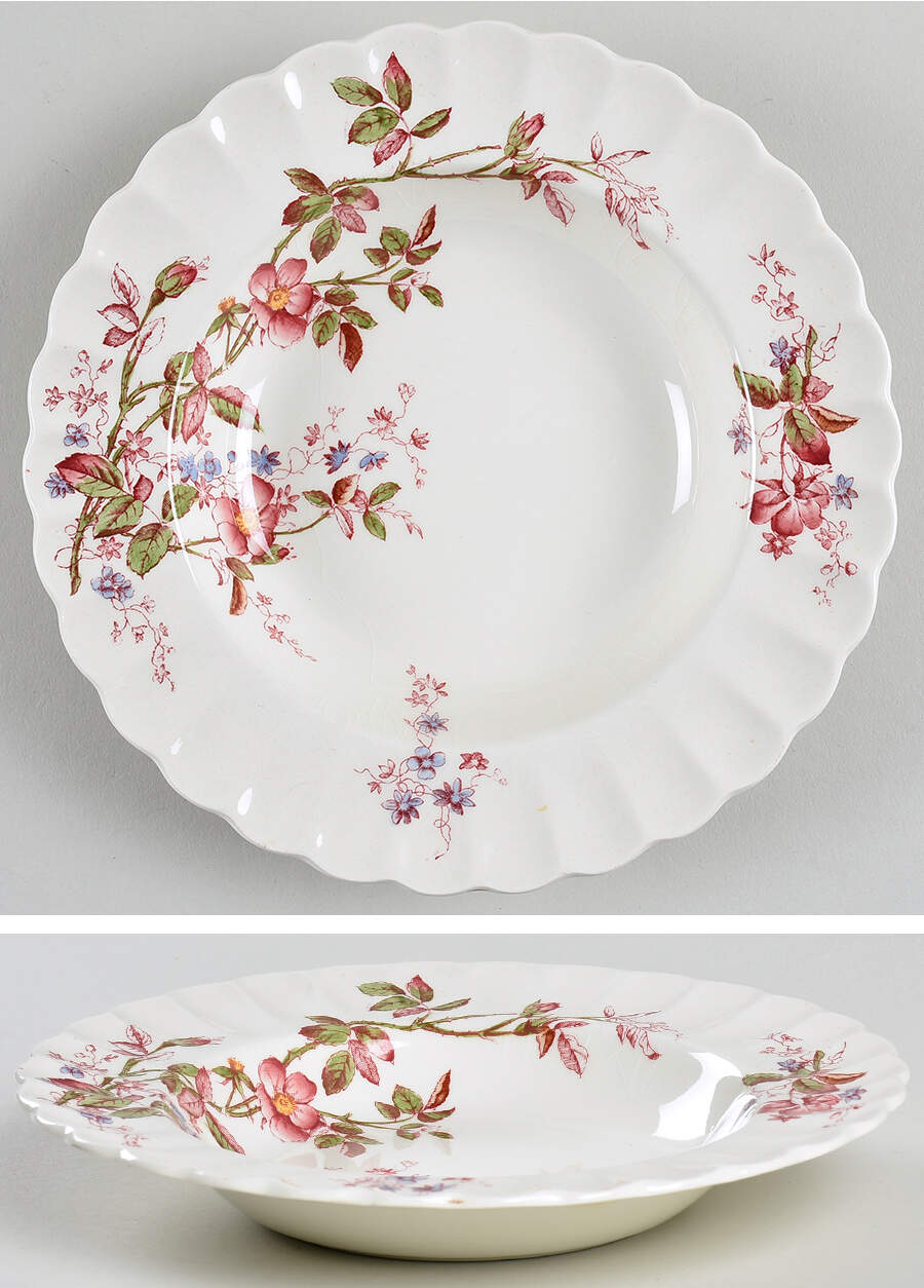 Lorraine Rim Soup Bowl by Spode-1