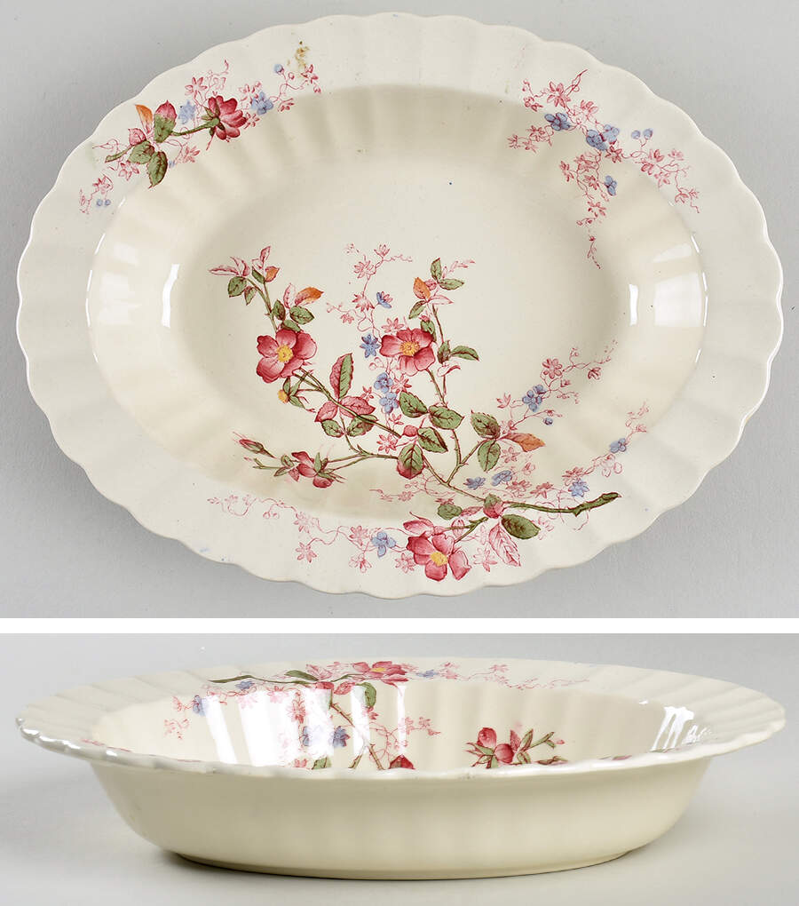 Lorraine 10" Oval Vegetable Bowl by Spode-1