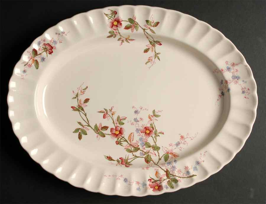 Lorraine 15" Oval Serving Platter by Spode-1
