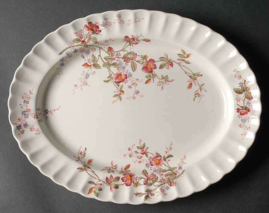 Lorraine 14" Oval Serving Platter by Spode-1