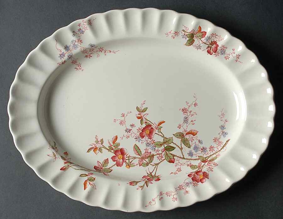 Lorraine 13" Oval Serving Platter by Spode-1