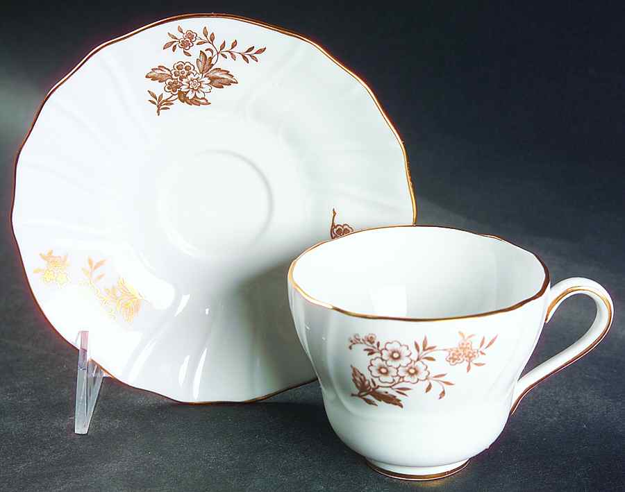 Louvain Flat Cup & Saucer Set by Spode-1