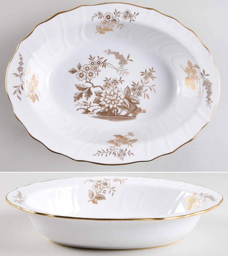 Louvain 10" Oval Vegetable Bowl by Spode-1