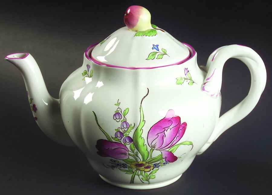Luneville Teapot & Lid by Spode-1