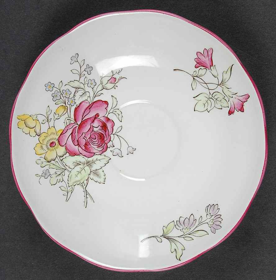 Luneville Saucer for Flat Cup by Spode-1