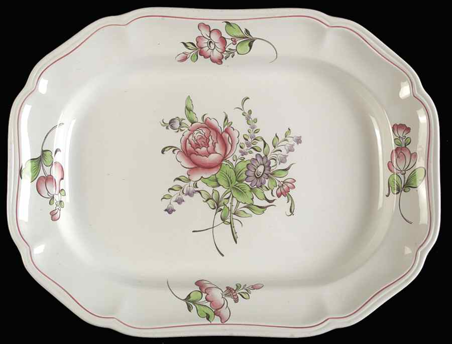 Luneville 14" Oval Serving Platter by Spode-1