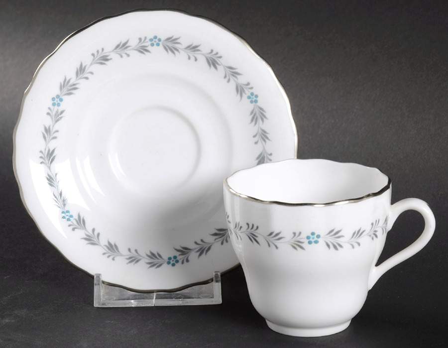 Lyric Flat Demitasse Cup & Saucer Set by Spode-1
