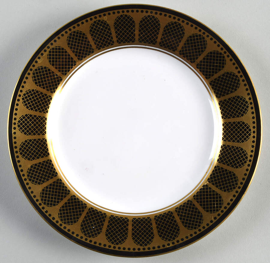 Marble Arch Black Salad Plate by Spode-1