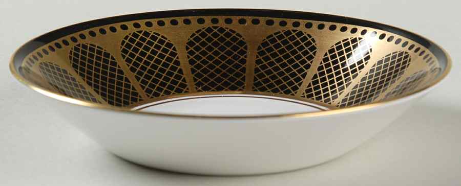 Marble Arch Black Fruit/Dessert (Sauce) Bowl by Spode-1