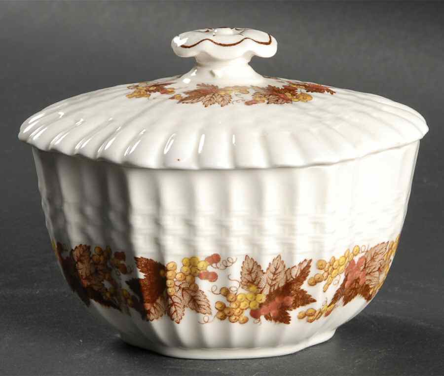 Madeira Mini Sugar Bowl & Lid by Spode-1