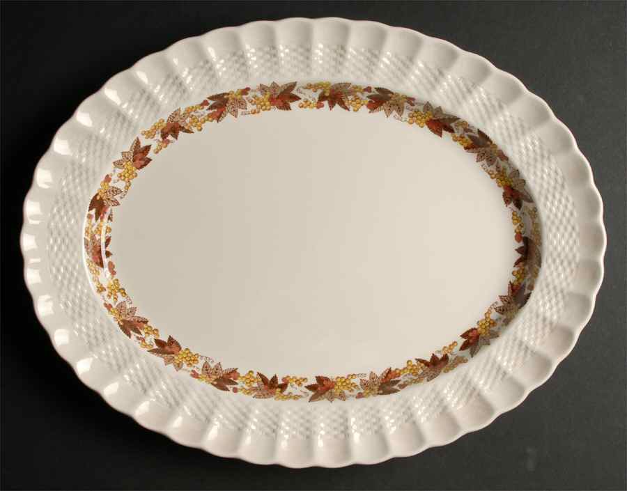 Madeira 14" Oval Serving Platter by Spode-1