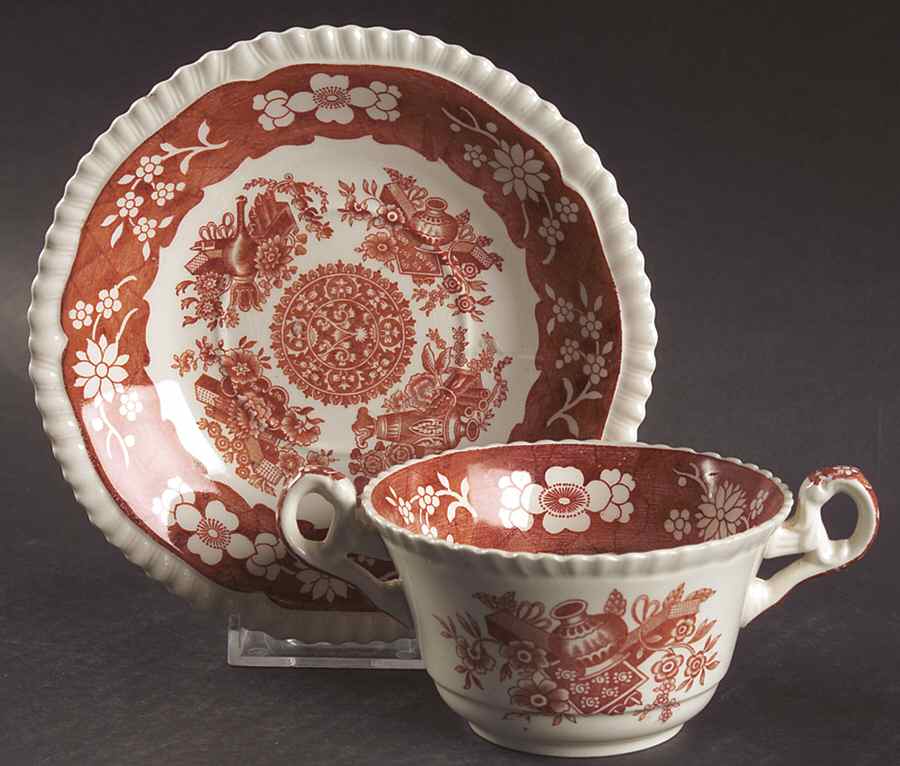 Madrid Flat Bouillon Cup & Saucer by Spode-1