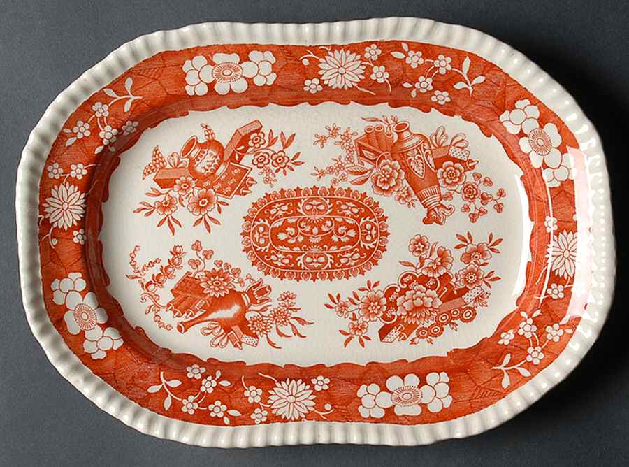 Madrid 10" Oval Serving Platter by Spode-1