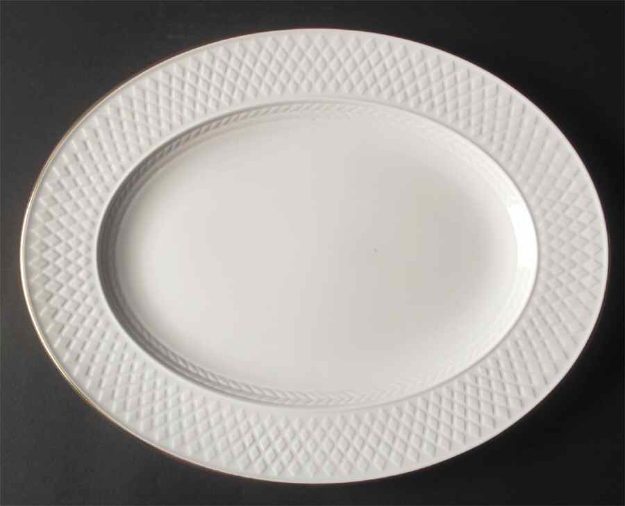 Mansard Gold 15" Oval Serving Platter by Spode-1